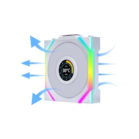 Кулер до корпусу Lian Li Uni Fan SL WIRELESS LCD Reverse, 120-1 (G99.12RSLLCD1W1W.00)