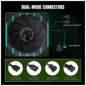 Кулер до корпусу Gamemax Tornado T12 ARGB-R