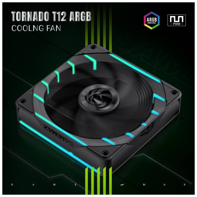 Кулер для корпуса Gamemax Tornado T12 ARGB
