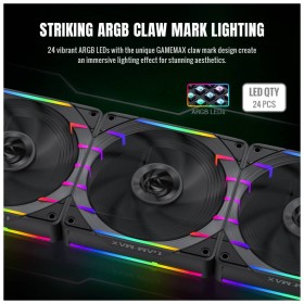 Кулер для корпуса Gamemax Tornado T12 ARGB