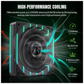 Кулер для корпуса Gamemax Tornado T12 ARGB