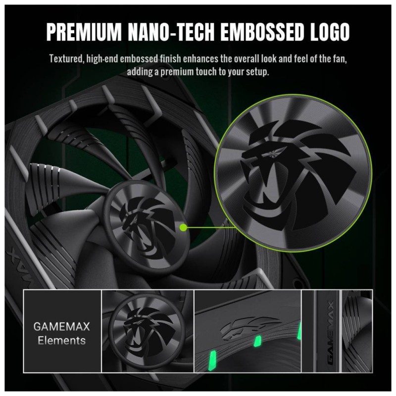 Кулер для корпуса Gamemax Tornado T12 ARGB