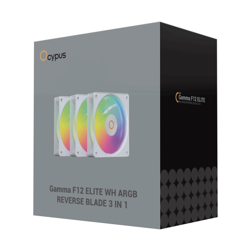 Кулер для корпуса OCYPUS GAMMA F12 ELITE WH A (GAMMA-F12-WH3AM01E-GL)