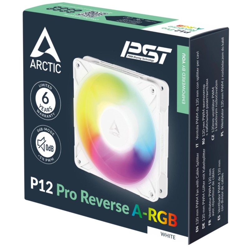 Кулер для корпуса Arctic P12PRO REV ARGB WHITE (ACFAN00325A)