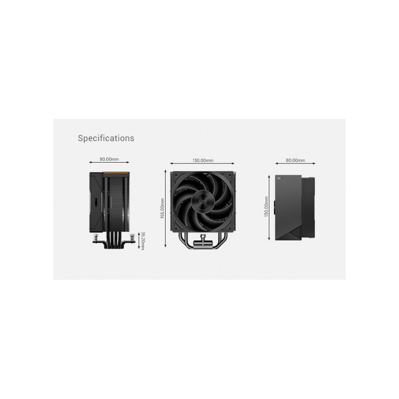 Кулер до процесора PcCooler RZ400 V2 BK