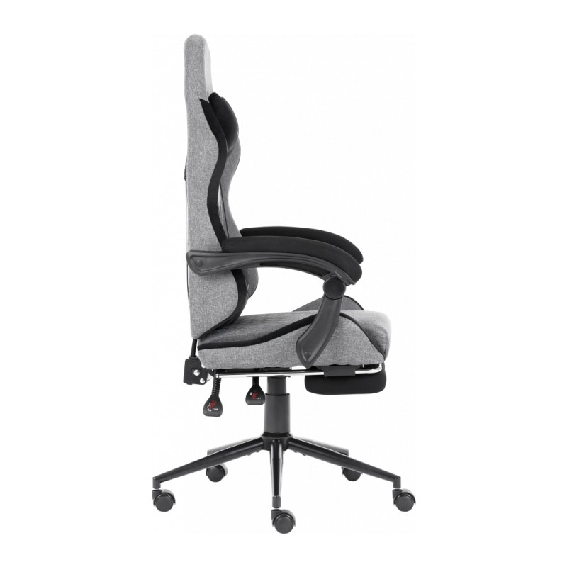 Кресло игровое GT Racer X-2324 Gray/Black (X-2324 Fabric Gray/Black Suede)