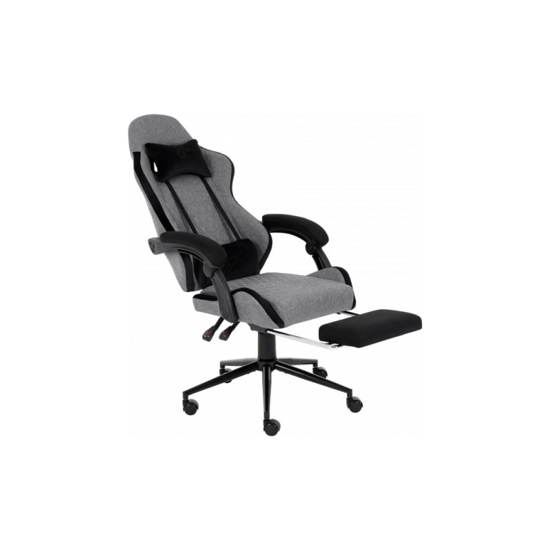 Кресло игровое GT Racer X-2324 Gray/Black (X-2324 Fabric Gray/Black Suede)