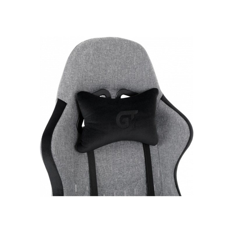 Кресло игровое GT Racer X-2324 Gray/Black (X-2324 Fabric Gray/Black Suede)