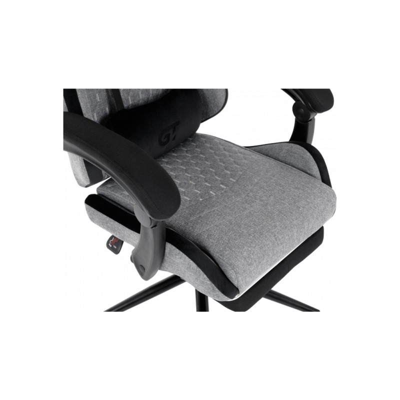 Кресло игровое GT Racer X-2324 Gray/Black (X-2324 Fabric Gray/Black Suede)