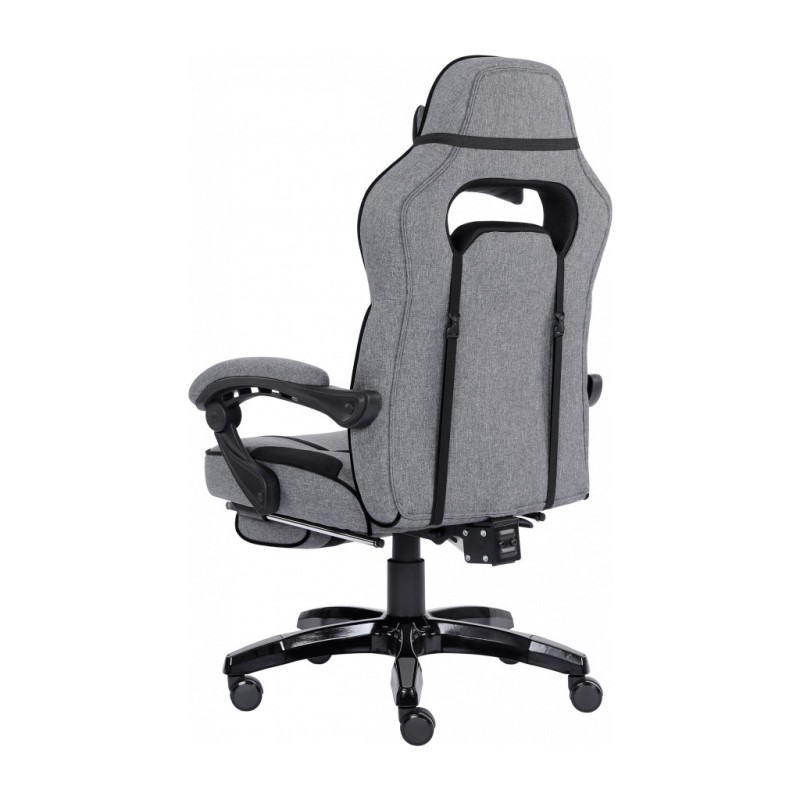 Крісло ігрове GT Racer X-2749-1 Gray/Black Suede (X-2749-1 Fabric Gray/Black Suede)