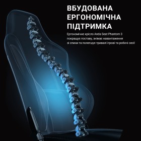 Кресло игровое Anda Seat Phantom 3 Size L Grey (AD18Y-06-G-F)