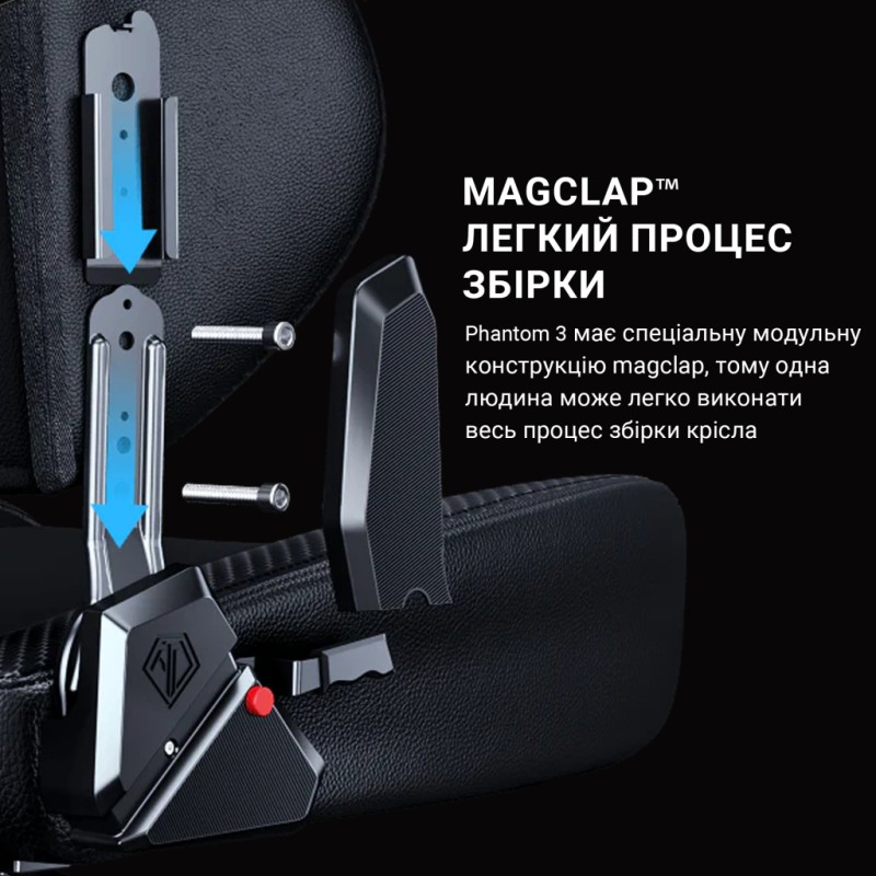 Кресло игровое Anda Seat Phantom 3 Size L Grey (AD18Y-06-G-F)