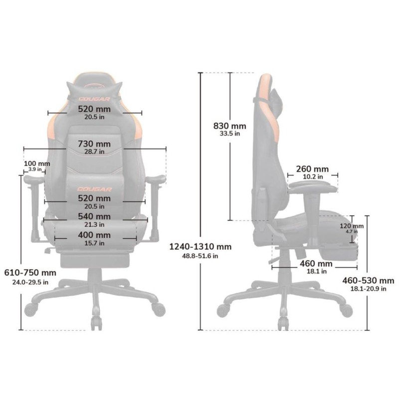 Кресло игровое Cougar Explore Neo Gold