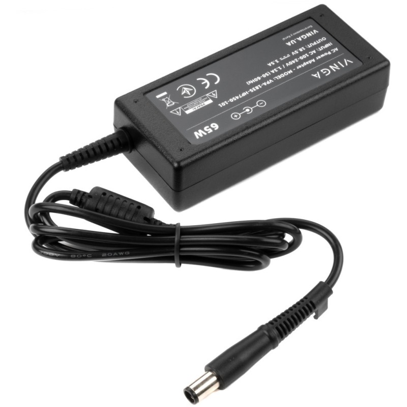 Блок питания к ноутбуку Vinga HP 65W 18.5V 3.5А 7.4*5.0 (VPA-1835-HP7450-101)