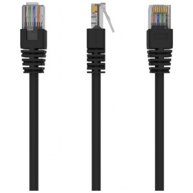 Патч-корд 0.5м, UTP, cat.5e, CCA, black Cablexpert (PP12-0.5M/BK)