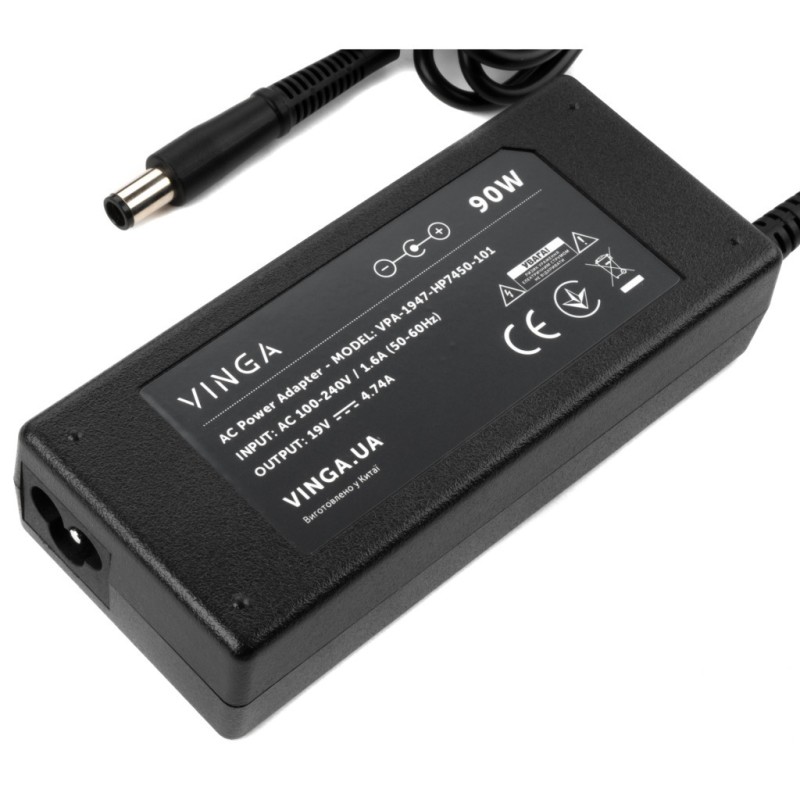 Блок питания к ноутбуку Vinga HP 90W 19V 4.74A 7.4*5.0 (VPA-1947-HP7450-101)