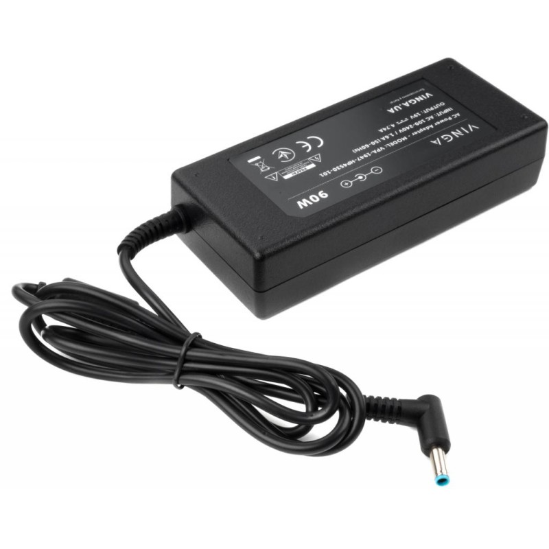 Блок питания к ноутбуку Vinga HP 90W 19V 4.74A 4.5*3.0 (VPA-1947-HP4530-101)