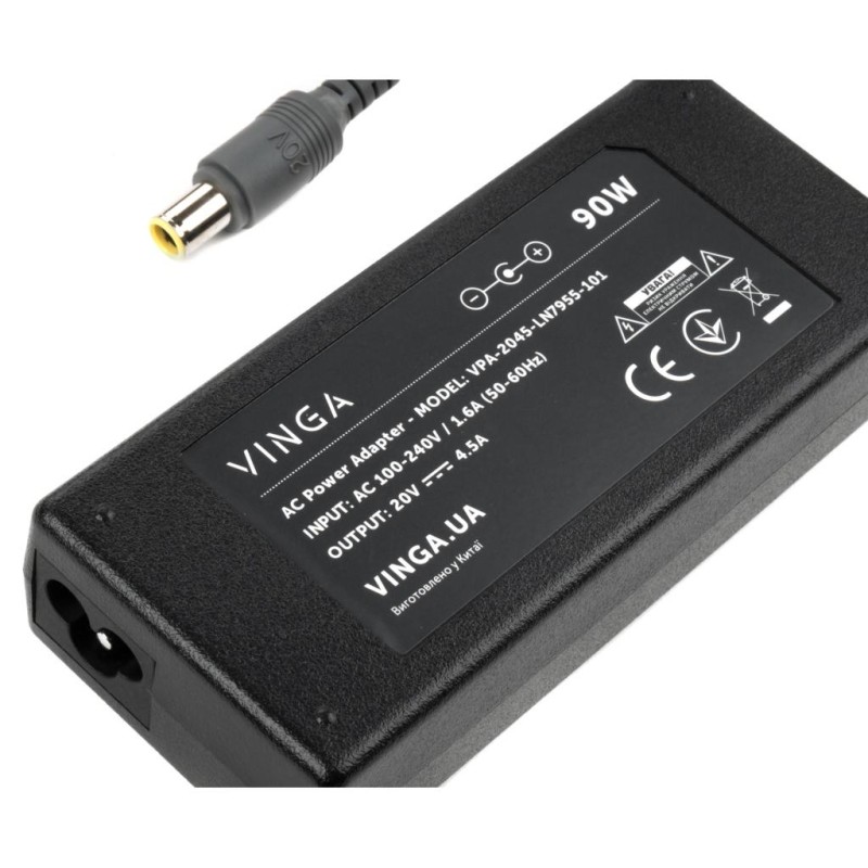 Блок питания к ноутбуку Vinga Lenovo 90W 20V 4.5A 7.9*5.5 (VPA-2045-LN7955-101)