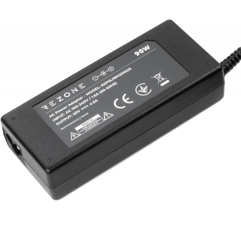 Блок питания к ноутбуку Rezone Lenovo 90W 20V 4.5A 5.5*2.5 (RZPSLN90205525)