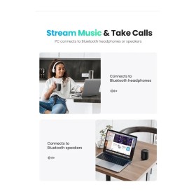 Bluetooth-адаптер Ugreen CM390 USB Bluetooth 5.0 Adapter (80889)