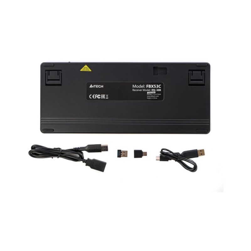 Клавиатура A4Tech FBX53C Wireless/Bluetooth UA Black (4711421001908)