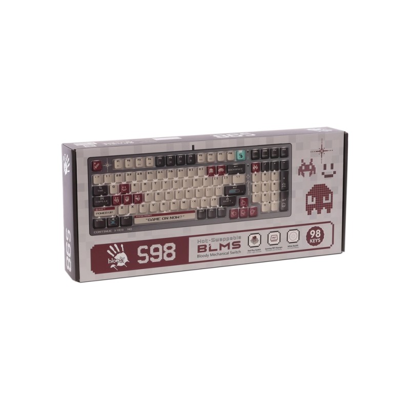 Клавіатура A4Tech Bloody S98 USB Pixels Red (4711421001120)