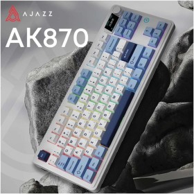 Клавиатура Ajazz AK870 PLUS Murad Switch RGB Wireless/Bluetooth/USB White (AK870-MU-BWD)