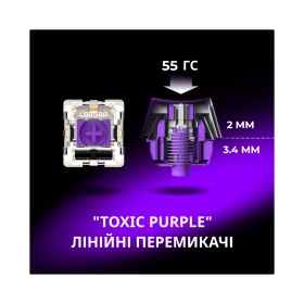 Клавиатура Lorgar KBP70TKLW Wireless TKL Mechanical Pro UA Black/Red (LRG-KBP70TKLW-BK-US)