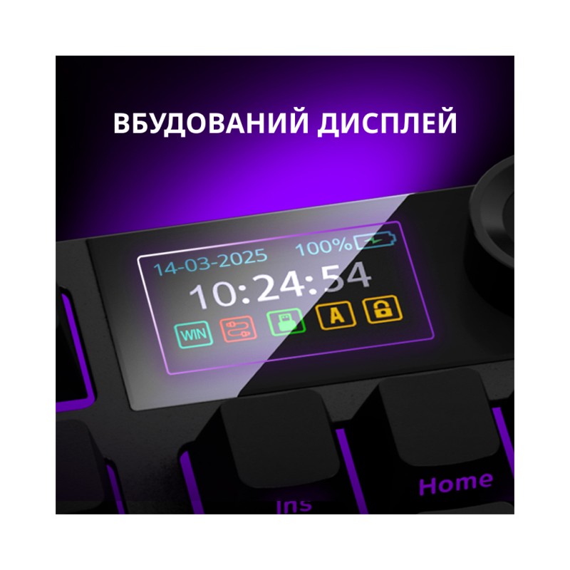 Клавиатура Lorgar KBP70TKLW Wireless TKL Mechanical Pro UA Black/Red (LRG-KBP70TKLW-BK-US)