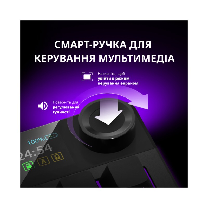 Клавиатура Lorgar KBP70TKLW Wireless TKL Mechanical Pro UA Black/Red (LRG-KBP70TKLW-BK-US)