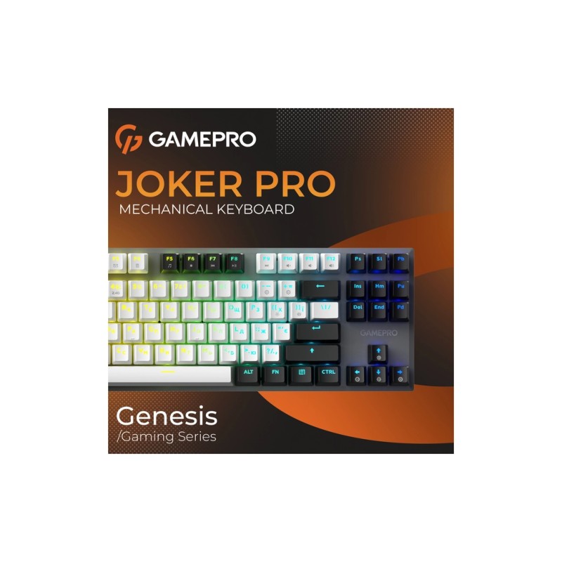 Клавиатура GamePro Genesis Joker Pro MK124G Pro Outemu Red Switch Wireless/Bluetooth/USB UA Gray (MK124G Pro)