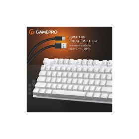 Клавиатура GamePro Genesis Joker MK124W Outemu Red Switch USB UA White (MK124W)