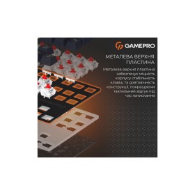 Клавіатура GamePro Genesis Metallic MK110B Outemu Red Switch USB UA Black (MK110B)
