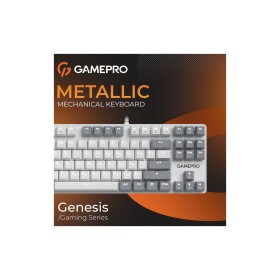 Клавиатура GamePro Genesis Metallic MK110W Outemu Red Switch USB UA White (MK110W)