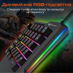 Клавиатура Meetion KB015 USB Black/Orange (MT-KB015-A)