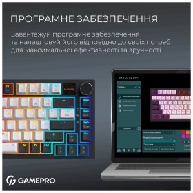 Клавиатура GamePro Asgard Valhalla Pro MK160B-D-Pro Rainy Switch Wireless/Bluetooth/USB