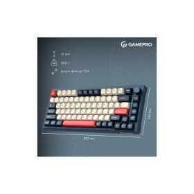 Клавиатура GamePro Asgard Yord Wireless/Bluetooth/USB UA Blue (MK266BL)