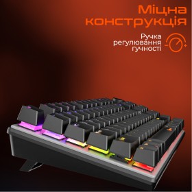 Клавиатура Meetion MK009 RD USB Type-C Black (MT-MK009RD-A-RUA)