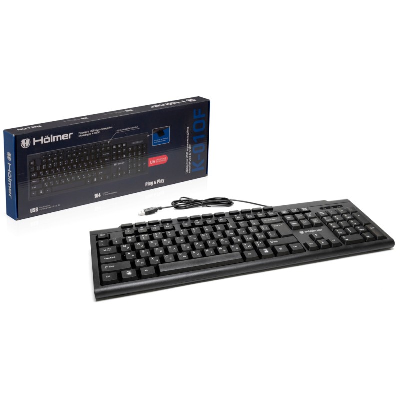 Клавиатура Hölmer K-01OF USB UA Black (K-01OF)