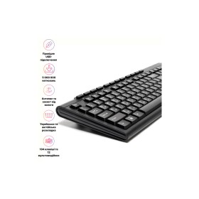 Клавиатура Hölmer K-01OF USB UA Black (K-01OF)