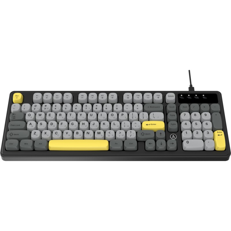 Клавіатура Ajazz AF98 USB UA Black/Grey/Yellow (AF98-BGY)