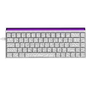 Клавиатура Ajazz NK68 Red Switch USB UA White (NK68-R-S-W)