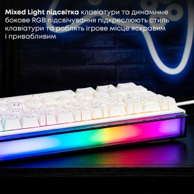 Клавиатура Ajazz NK68 Red Switch USB UA White (NK68-R-S-W)