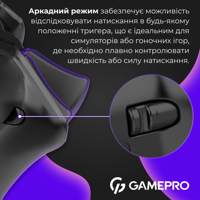 Геймпад GamePro с зарядной станцией BT 5.3/USB/2.4 ГГц (Switch/PC/iOS/Android) RGB Black (GPX13BDOC)