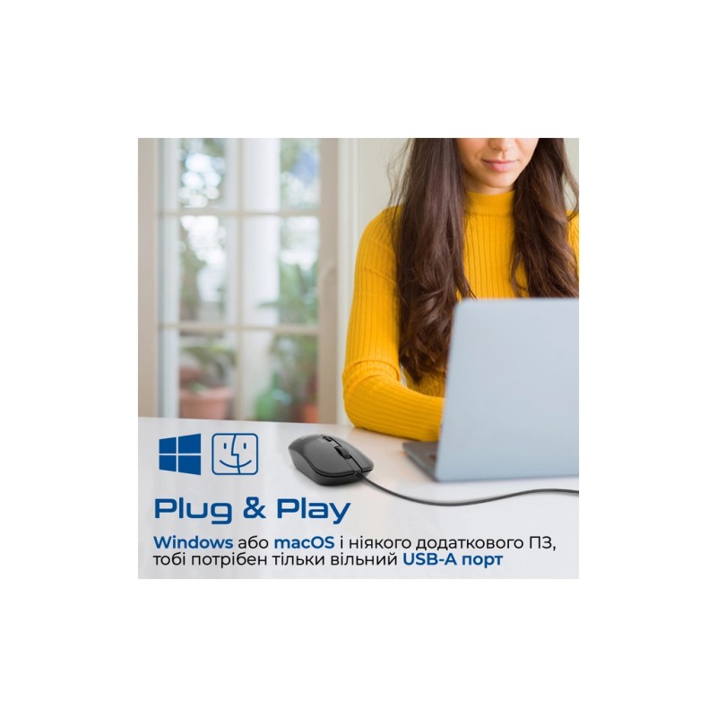 Мышка Promate CM-2400 USB Black (cm-2400.black)