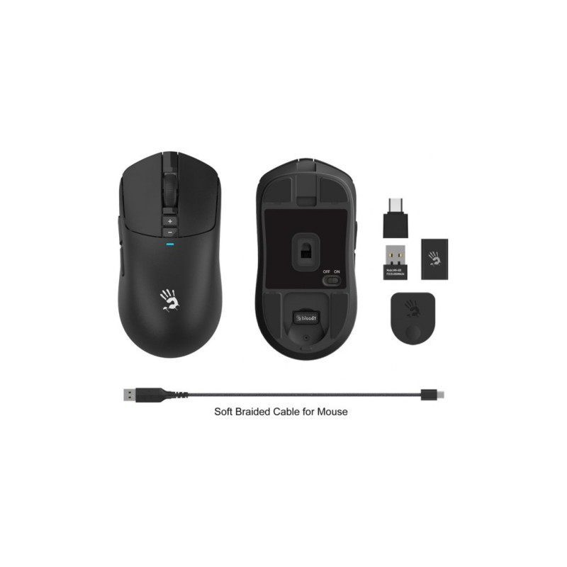 Мышка A4Tech Bloody R72 Pro Wireless/USB Black (4711421000871)