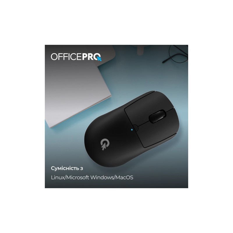 Мышка OfficePro M307B Silent Click Wireless/Bluetooth Black (M307B)