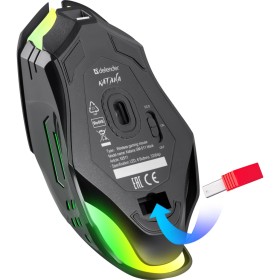 Мышка Defender Katana GM-511 LED Wireless Black (52511)