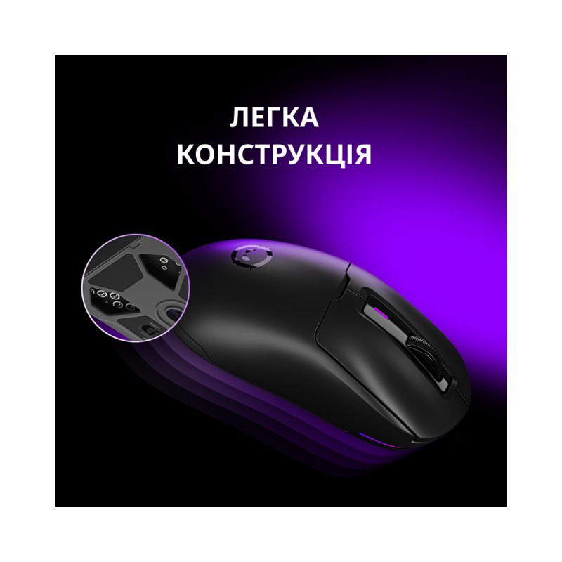 Мышка Lorgar MSA10W Wireless Gaming Black (LRG-MSA10W-BK)