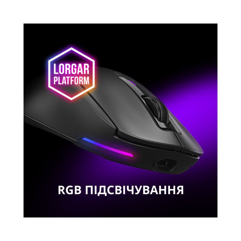 Мышка Lorgar MSA10W Wireless Gaming Black (LRG-MSA10W-BK)